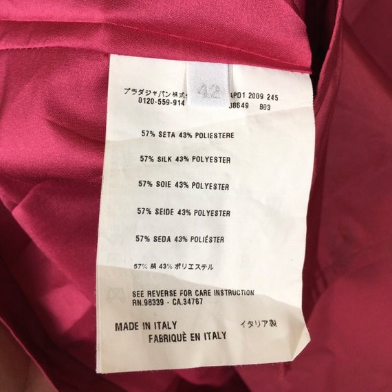 Sale!! Stunning Prada Red Silk Crop Jacket Short … - image 5