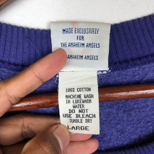 Vintage 90’s MLB Anaheim Angels Sweatshirt Embroidery Anaheim Angels shops Baseball Classic Logo Sweatshirt