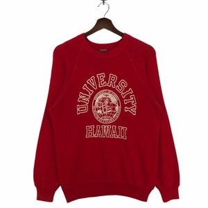 Vintage University of Hawaii Crewneck Sweatshirt - 70s/80s Big Logo (Size Medium)