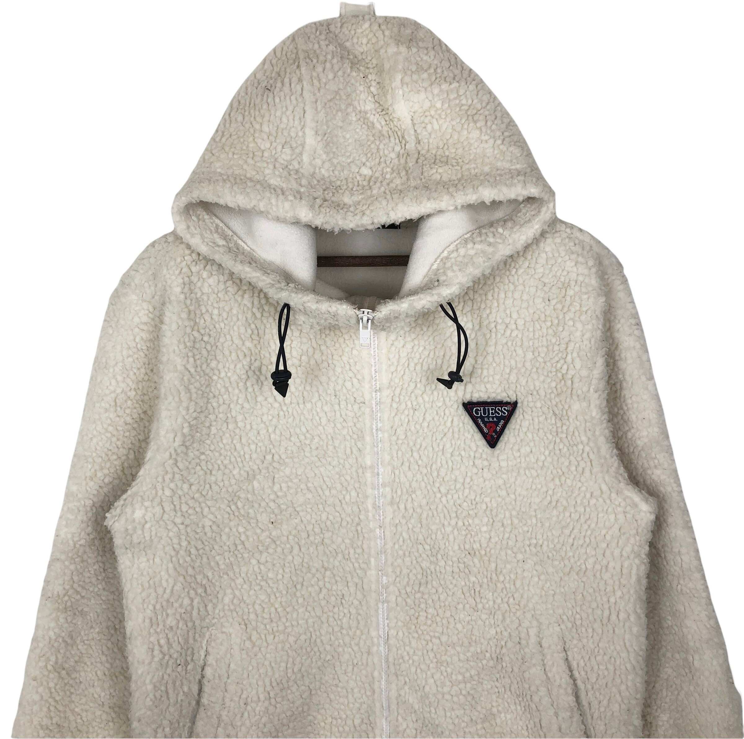 Guess sherpa hoodie sale