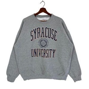 Vintage Syracuse University Sweatshirt Big Logo Syracuse University Sweatshirt Pullover Size XLarge