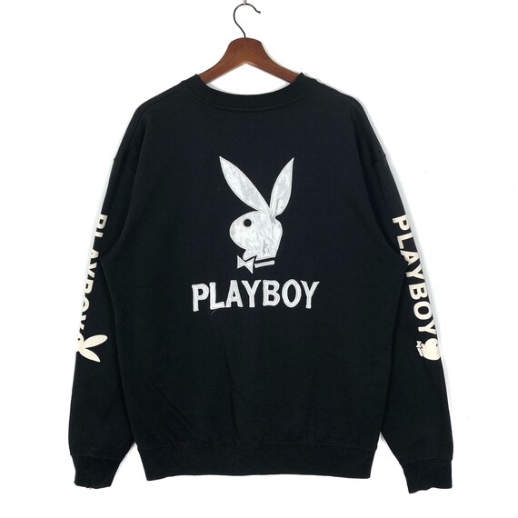 Vintage Playboy Sweatshirt Crewneck Embroidery Bun