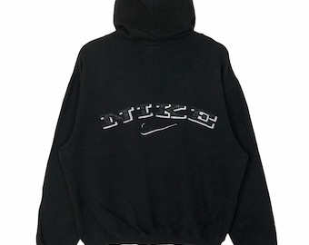 Sweat à capuche Nike vintage des années 90, logo Big Spellout, taille moyenne