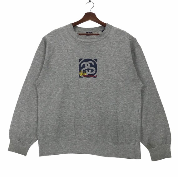 Stussy sweatshirt deals grey