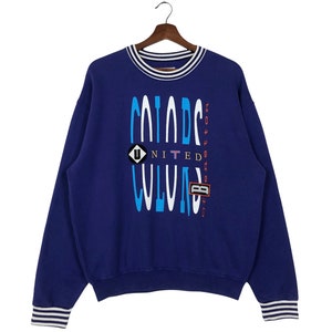 Vintage United Colors Of Benetton Crewneck Sweatshirt Big Embroidery Spellout United Colors Of Benetton Pullover Jumper