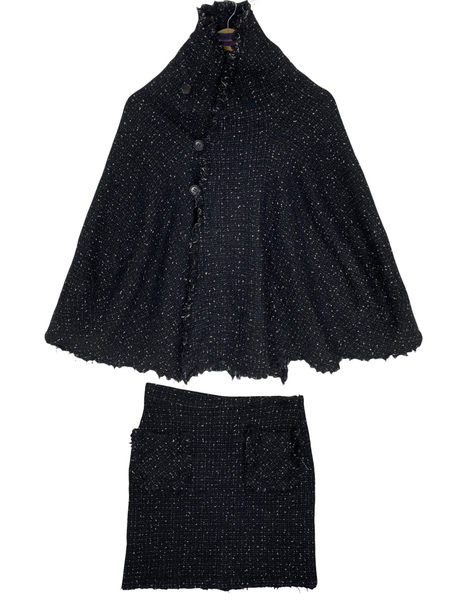 Insane!! Junya Watanabe Comme Des Garçons Tweed Cloak With