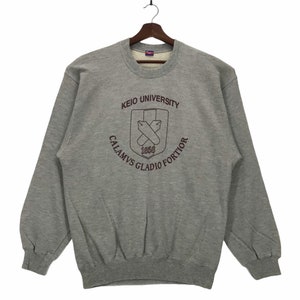 Vintage Keio University Calamvs Gladio Fortior Sweatshirt Crewneck Keio University Tokyo Japan Pullover Medium Size Vintage Sweatshirt.