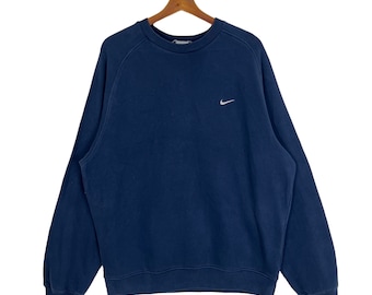 Jaren 90 Nike Town Chicago Crewneck Sweatshirt Borduurlogo Blauwe kleur Heren Fit XXL Etsy Nederland