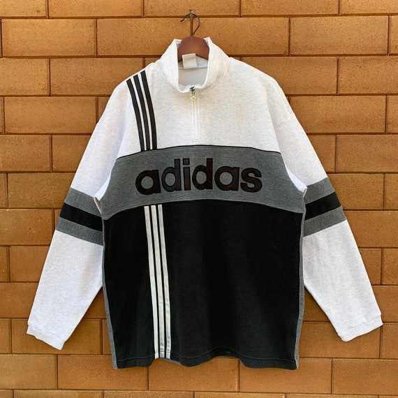adidas half zip vintage
