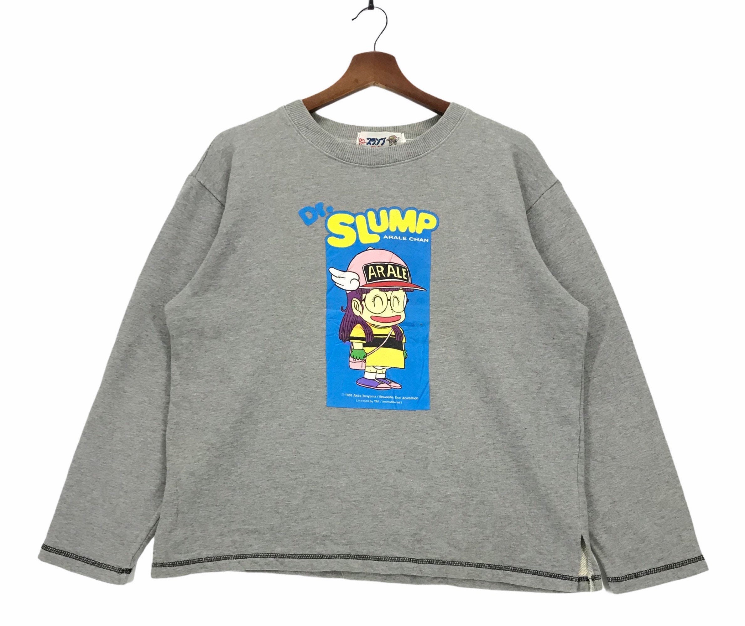 トップス akira toriyama Dr.slump arare chan sweat Dr Slump Arale Chan shirt anime dragonball akira toriyama