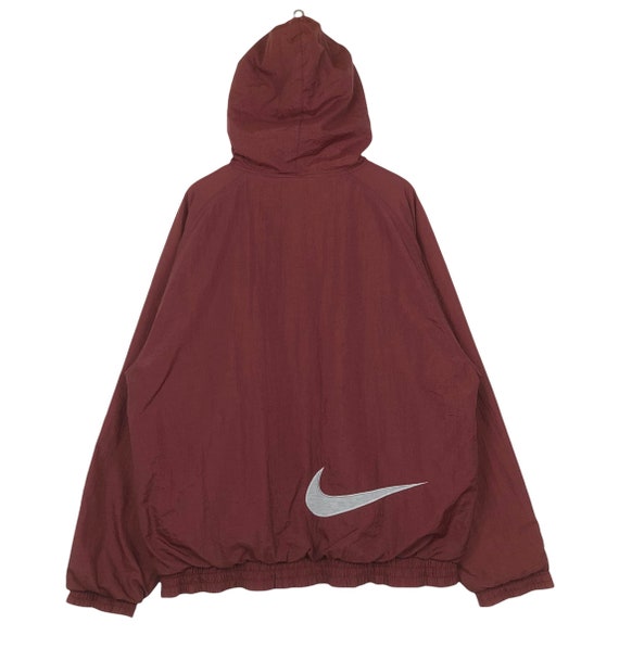 Vintage Nike sudadera con capucha chaqueta Nike Swoosh gran logotipo sudadera con capucha zip up chaqueta tamano grande Etsy Espana