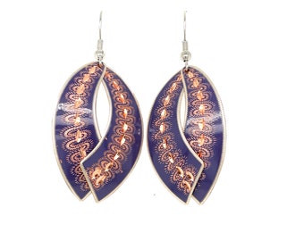 Oriental Earrings - Purple