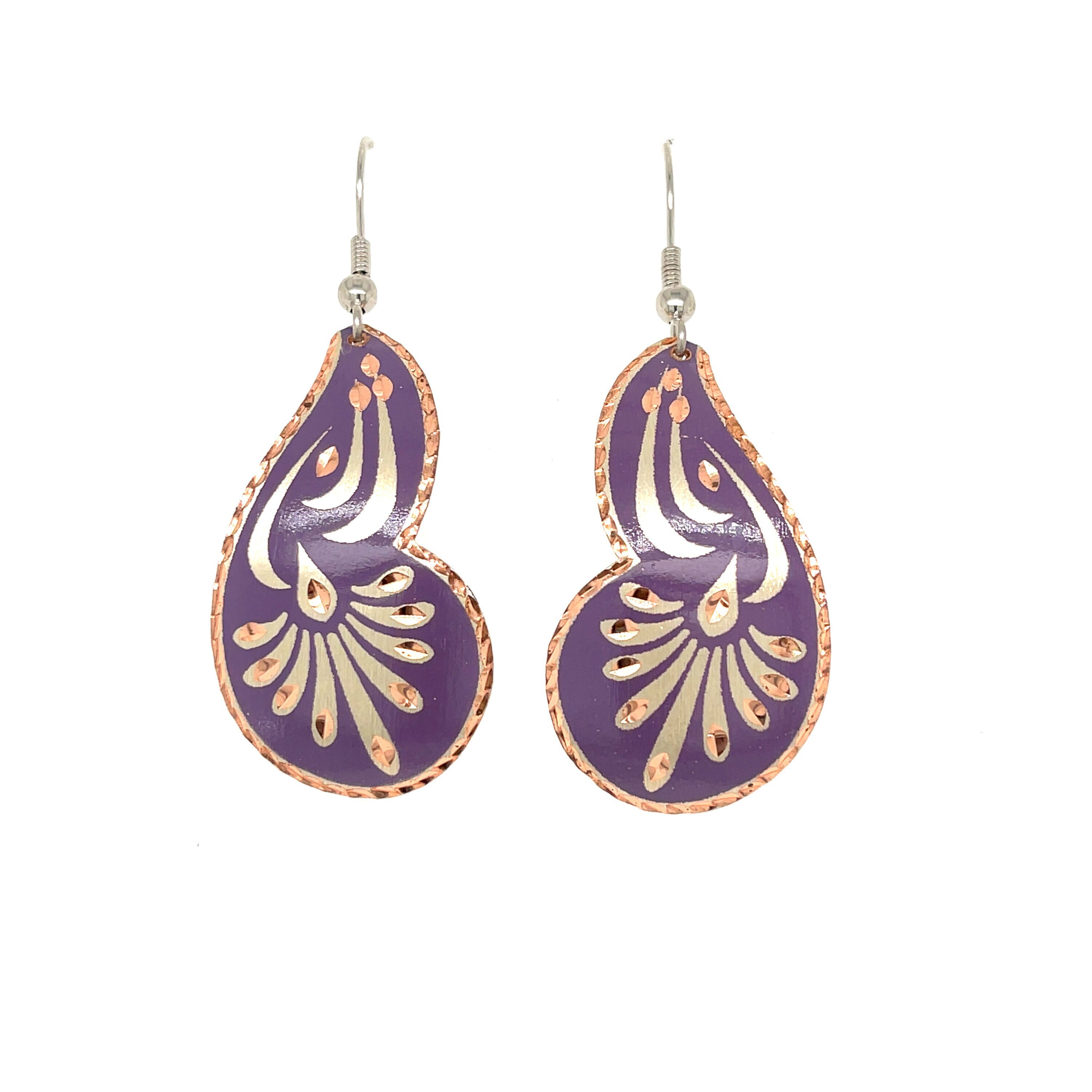 Wisp Earrings Purple