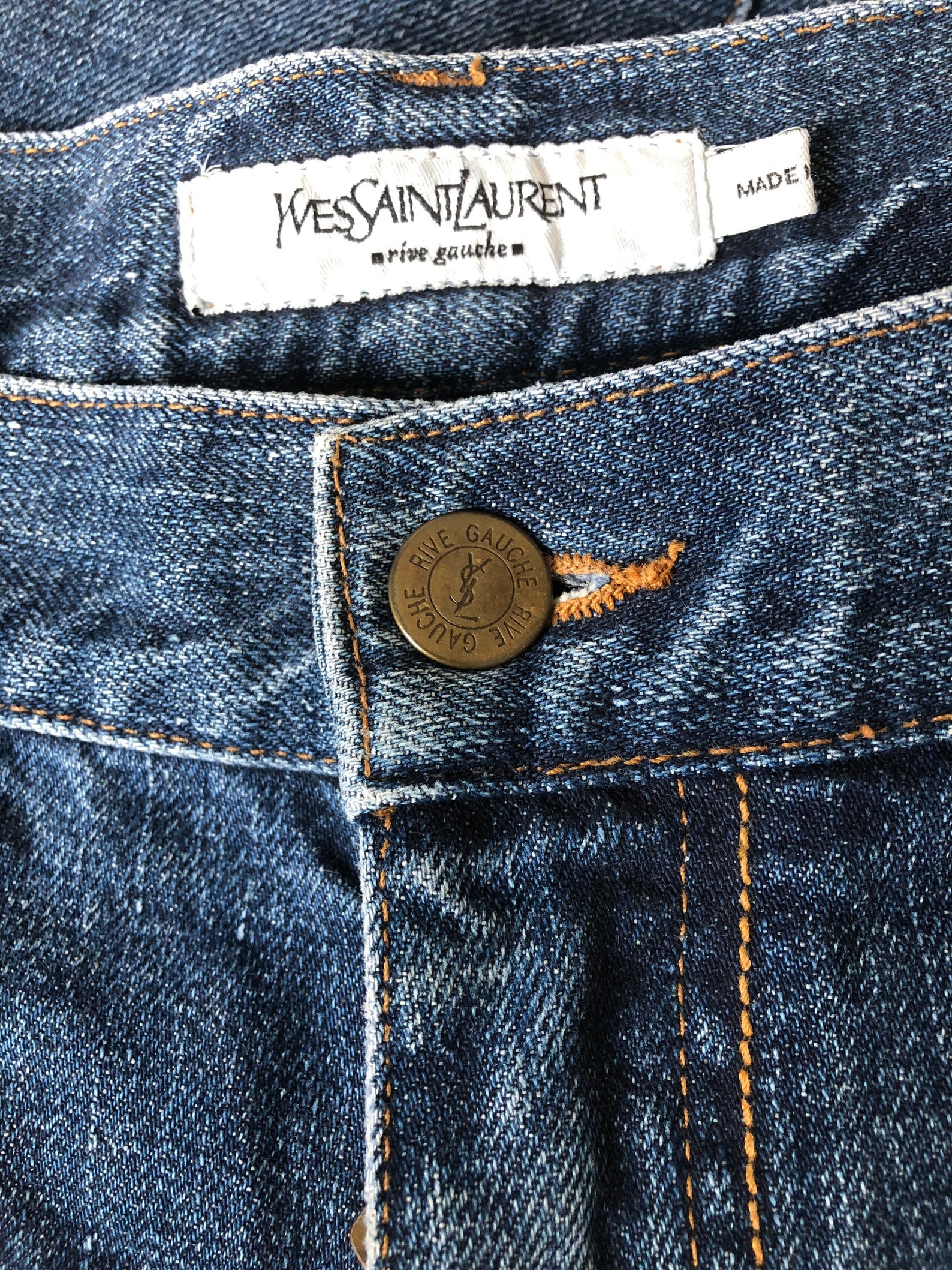 Vintage Yves Saint Laurent Jeans Etsy