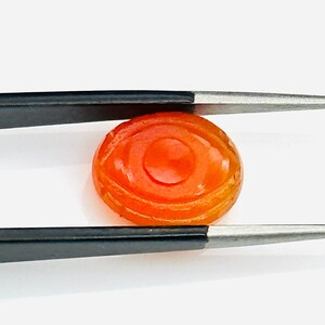 Naturalny Karneol Rzeźbiony Zły Kamień Oczu, Uzdrawiające Koraliki Z Karneolu, Koraliki Złego Oka Do Tworzenia Biżuterii, Koraliki Rzeźbiarskie 10 x 12 MM