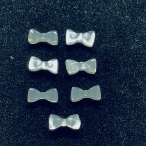 2,3,4,5 Pcs Natural Grey Moonstone Hand Carved Bow Shape, Bow Shape Gemstone For Jewellery, Bow Shape Gemstone, 12X6 mm