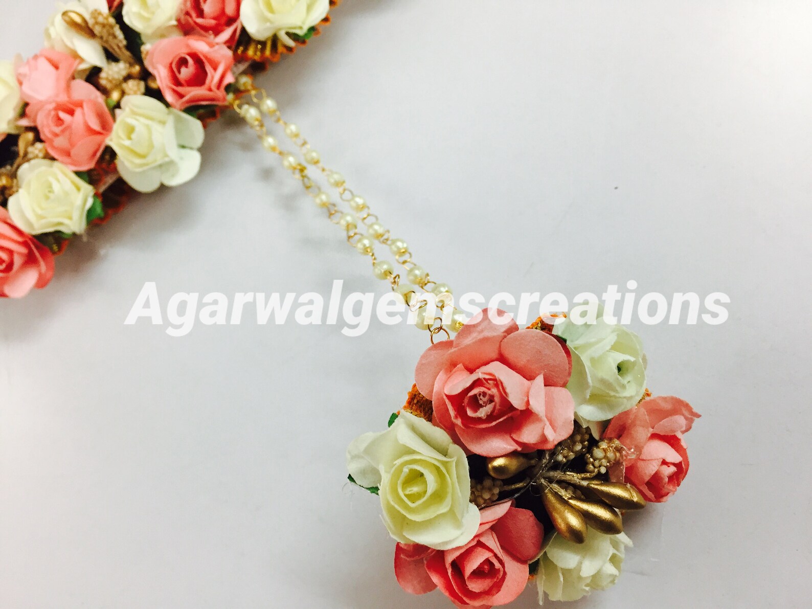 Handmade Flower Jewellery Indian Jewelry for Haldi Flower Etsy