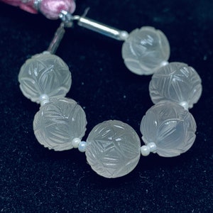 1,2,3,4,5 pcs 100% Natural Rose Quartz Carved Melon Shape Carving, Melon Shape Gemstone, Gemstone For Jewellery, 10 mm