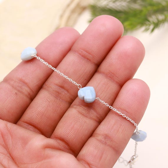 Orecchini A Cuore In Argento 925 Con Opale | Gioielli Donna E Ragazza, Regalo Con Scatola - 3