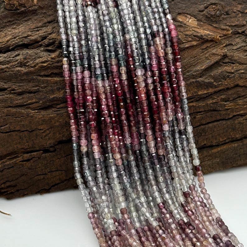 Spinel Box Count 100% Genuine Multi Spinel Box Shape Beads, 3 Mm Spinel Faceted Gemstone ...