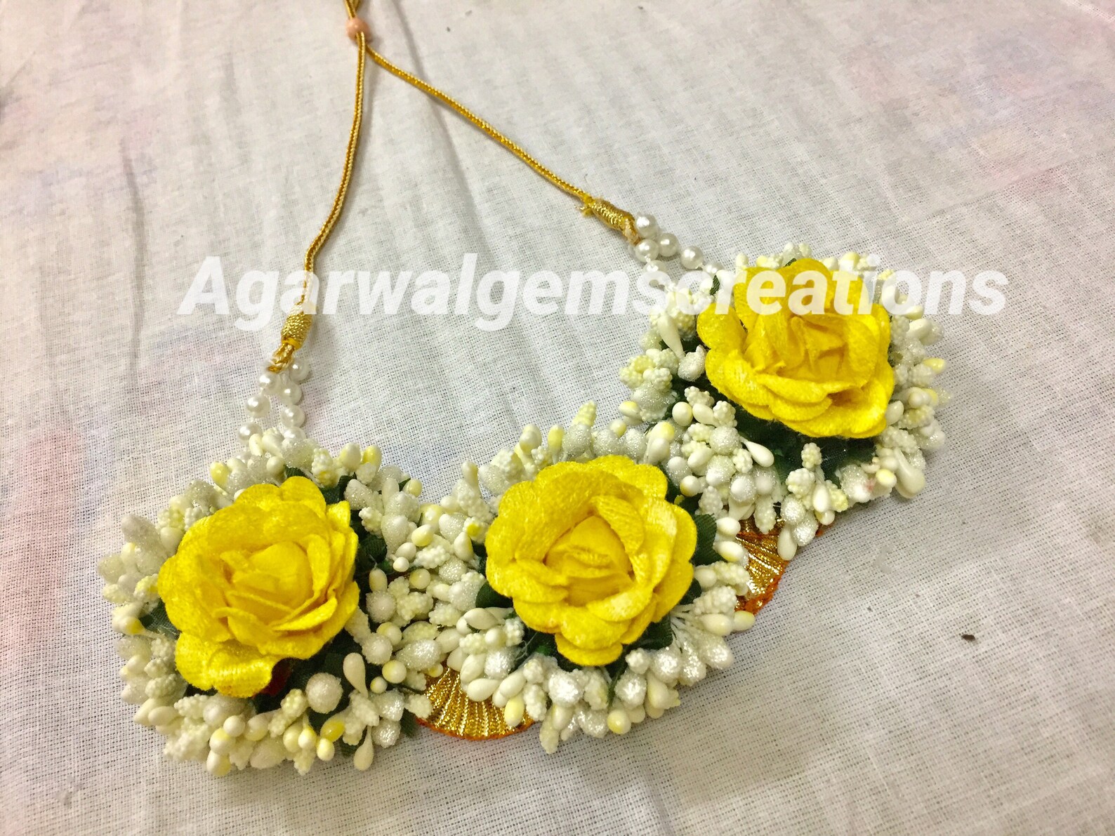 Handmade Flower Jewellery Indian Jewellery for Haldi Flower Etsy