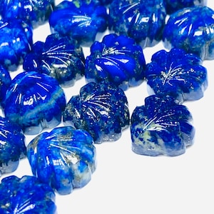 2,3,4,5 Stück natürliche Lapislazuli handgeschnitzte ausgefallene Form, handgeschnitzte ausgefallene Form Edelstein für Schmuck, ausgefallene Form Edelstein, 10 mm
