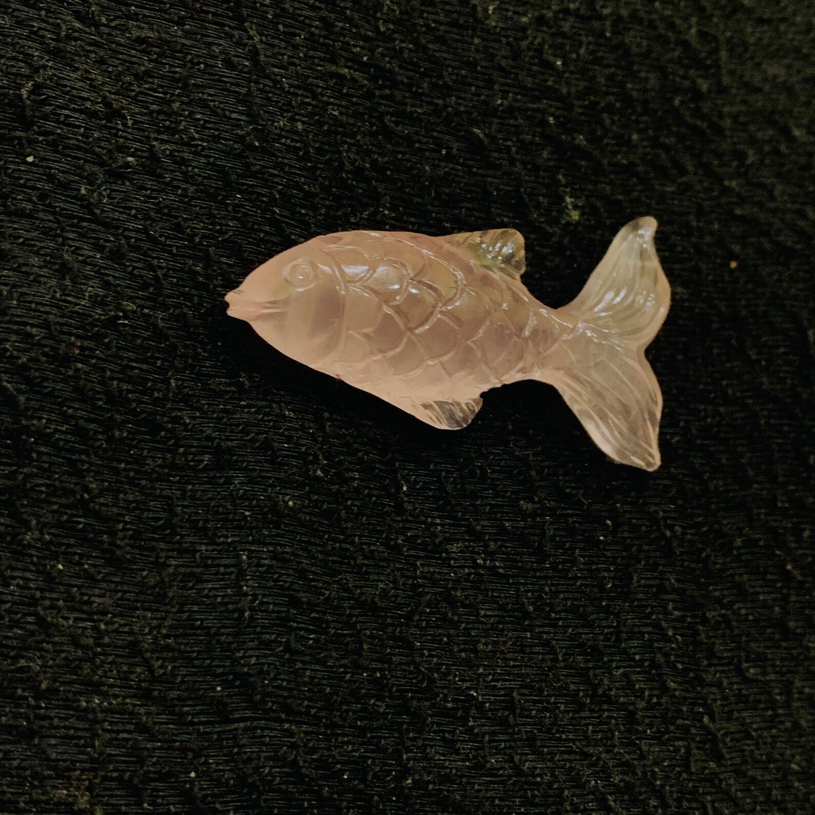 AAA quality 100 natural Rose Quartz fish shape carving loose Etsy