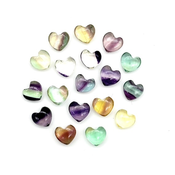 NBEADS – 10 Perline Di Quarzo Rosa A Forma Di Cuore, Perle Distanziali Da 5.5mm Per Creazione Gioielli Fai Da Te - 4