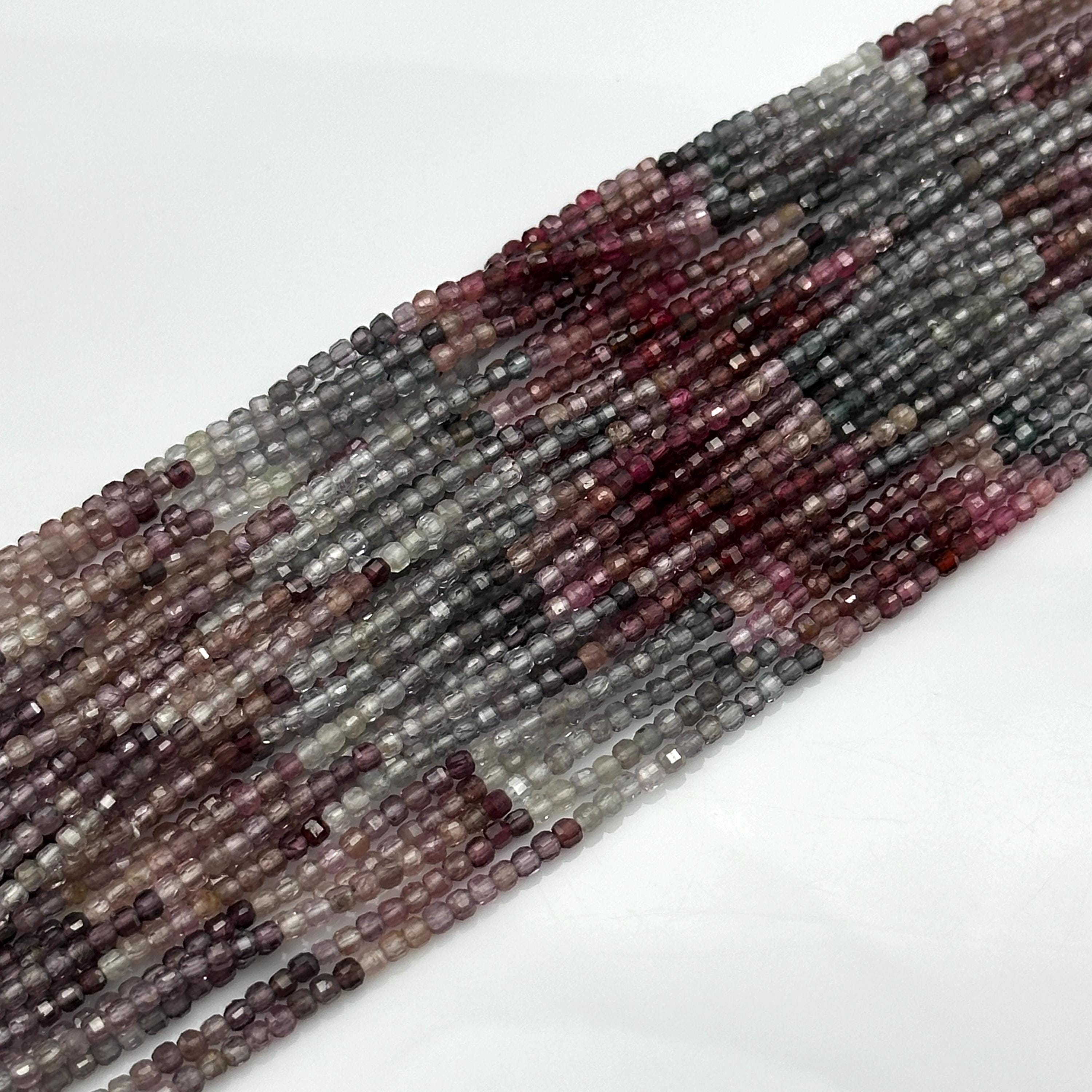 Spinel Box Count 100% Genuine Multi Spinel Box Shape Beads, 3 Mm Spinel Faceted Gemstone ...