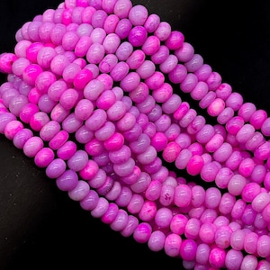 AAA roze opaal gladde rondelle kralen, effen opaal kralen voor het maken van sieraden, groothandel losse opaalkralen, 8 mm pastel opaal voor ambachtelijk maken