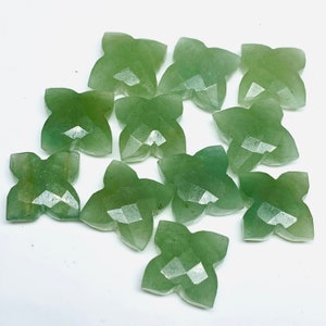2,3,4,5 Pcs Natural Aquamarine Handmade Carved Flower Shape Gemstone ~ Aquamarine Loose Fancy Carving ~ Carved Aquamarine For Jewelry Making