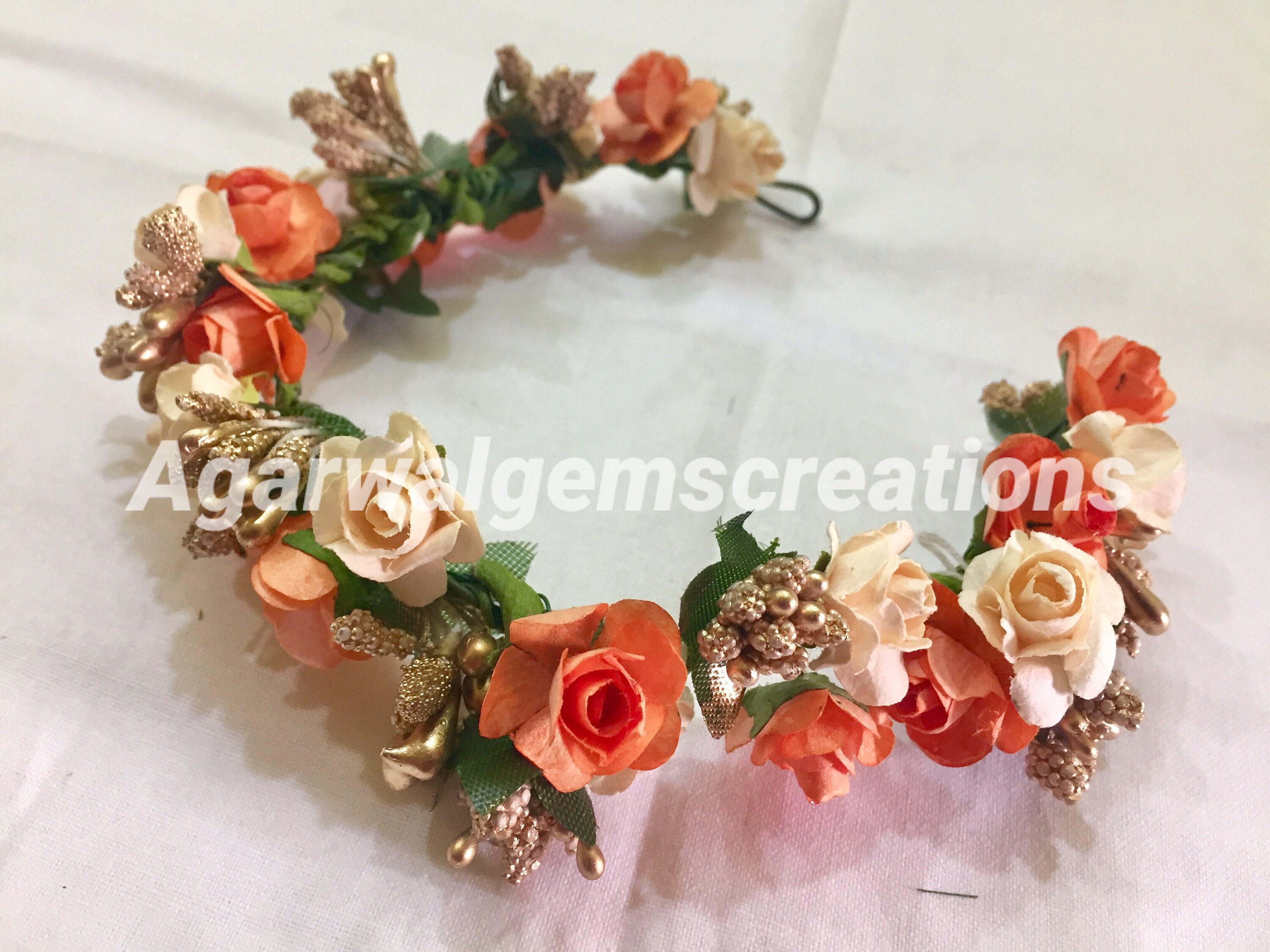 Hair Flare 2460 Artificial Flowers Women Hair Accessories Hair Pins For  Wedding AnniversaryPEACH  JioMart