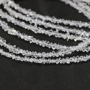 Herkimer Diamant Quarz AAA Zentral gebohrt 40 cm langen Strang