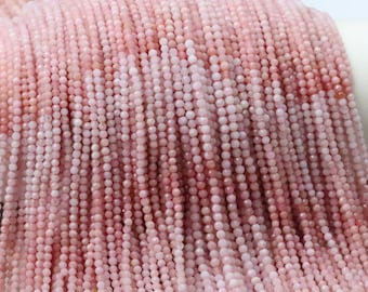 Pink Opal Multi Faceted 2mm 33cm/13 inch AAA