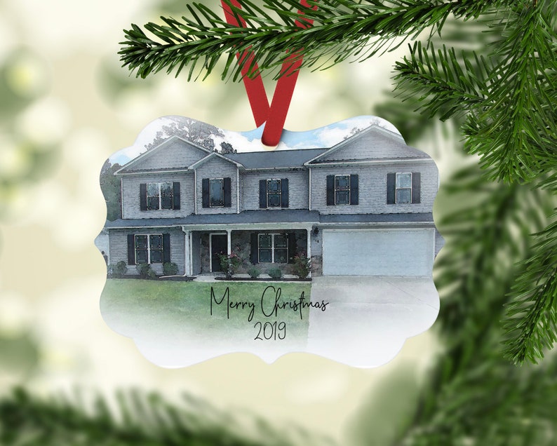 First Home Ornament Custom House Ornament Personalized Etsy