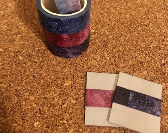 Muestra de cinta washi de cielo nocturno: cinta decorativa de 24 pulgadas