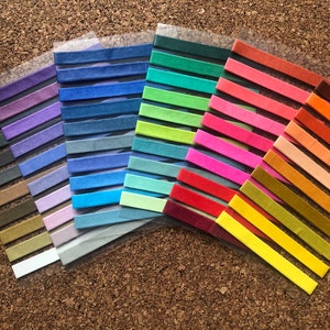 Een kaart met 10 kleurenwiel washi tape samples | 24 inch washi tape monsters | washi-tape sets | gewoon washi-tape | decoratieve tape