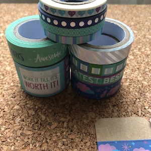 Accesorios de planificador Washi Tape Set 1 / 24 pulgadas muestras solamente / Washi Tape Samples / Planner Tape Washi / Washi Tape de Recollections