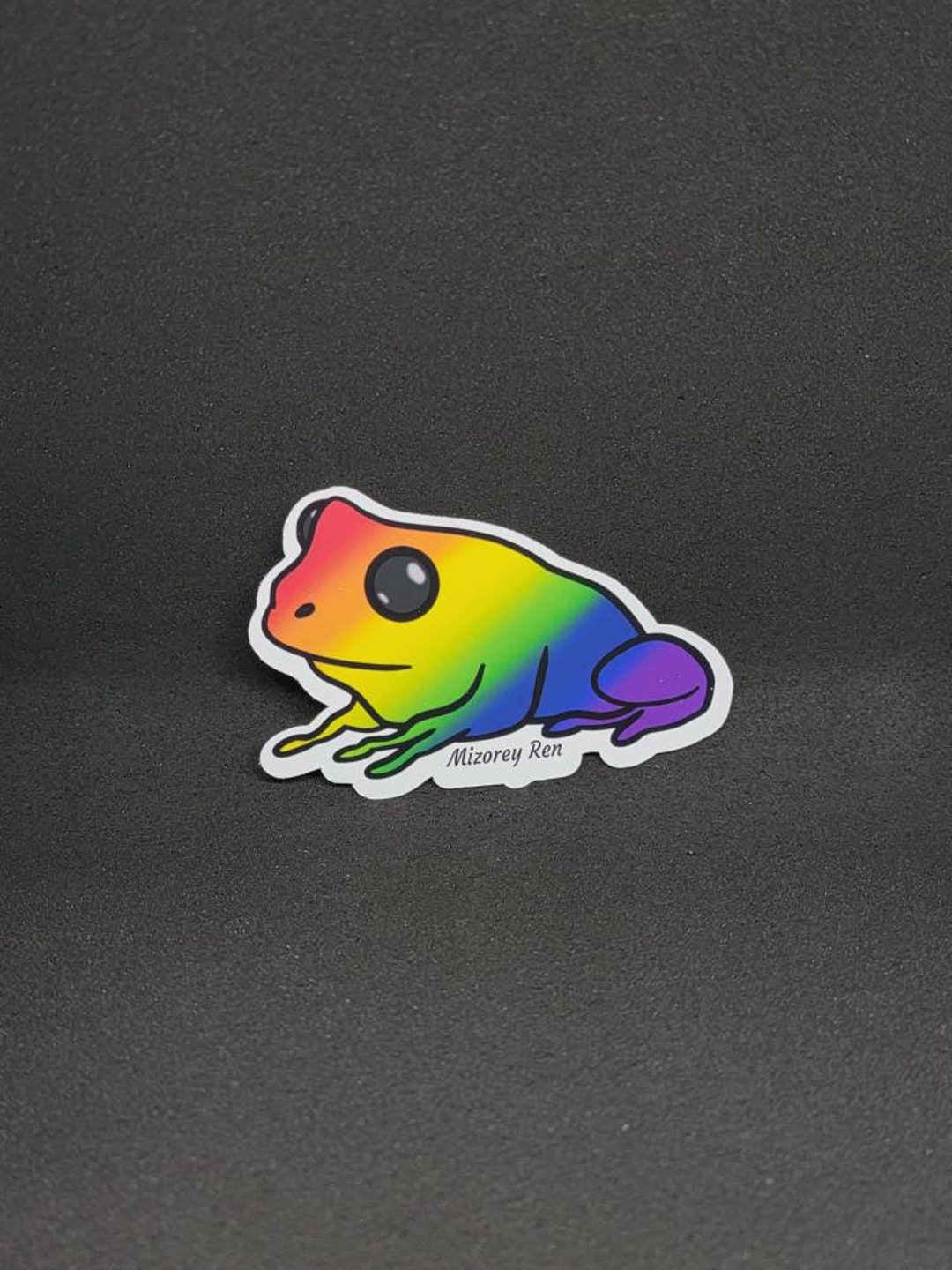 Pride Frog Sticker LGBTQ Frog Sticker Lesbian Gay Bi Trans Queer Ace