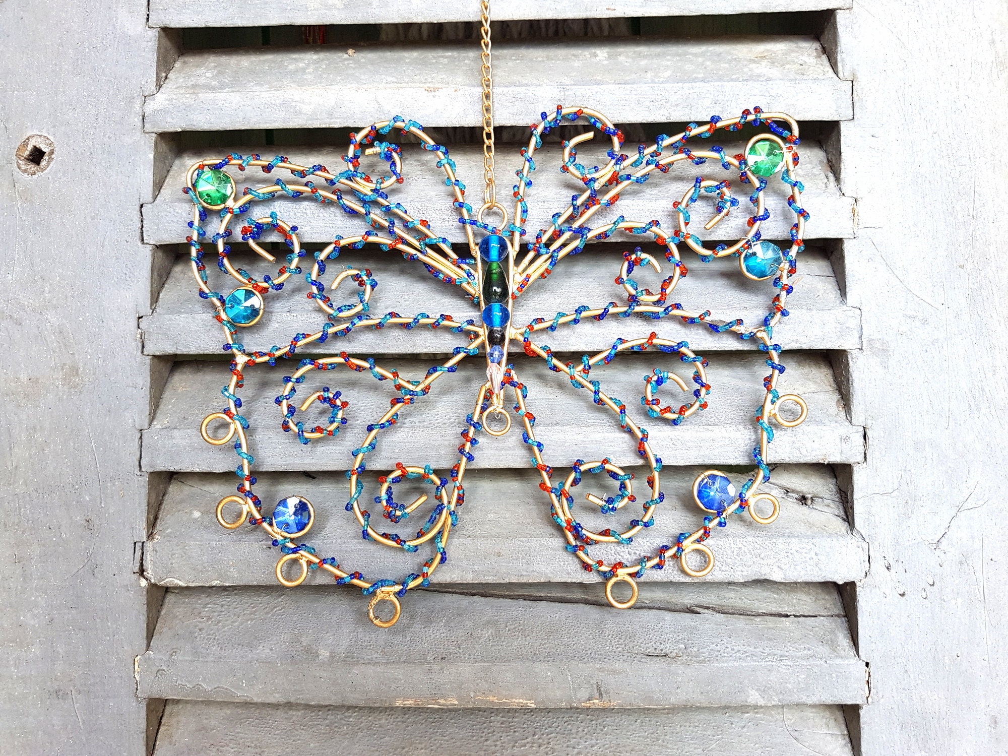 Métal Butterfly Cintre de Cadre Mobile, Fournitures Passe-Temps Attrape-Soleil Cloche, Accrochage Mu