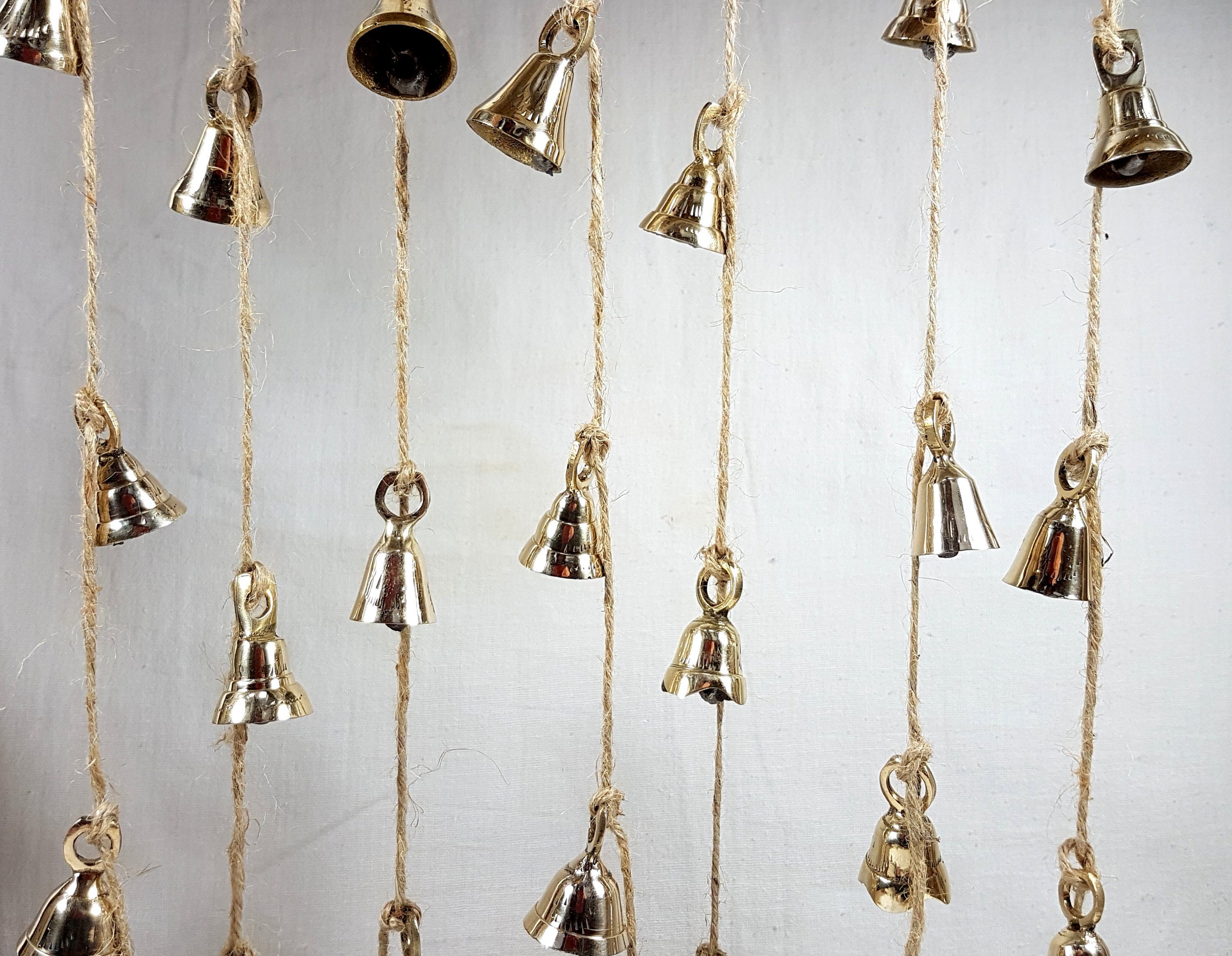 Set of 5 Brass Bells on String String With Brass Bells Bells Etsy