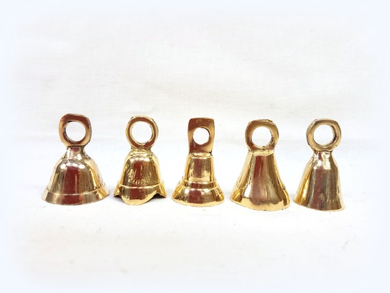 8 Brass Bells, Cow Bells, Cattle Bells, Wedding Bell Favors