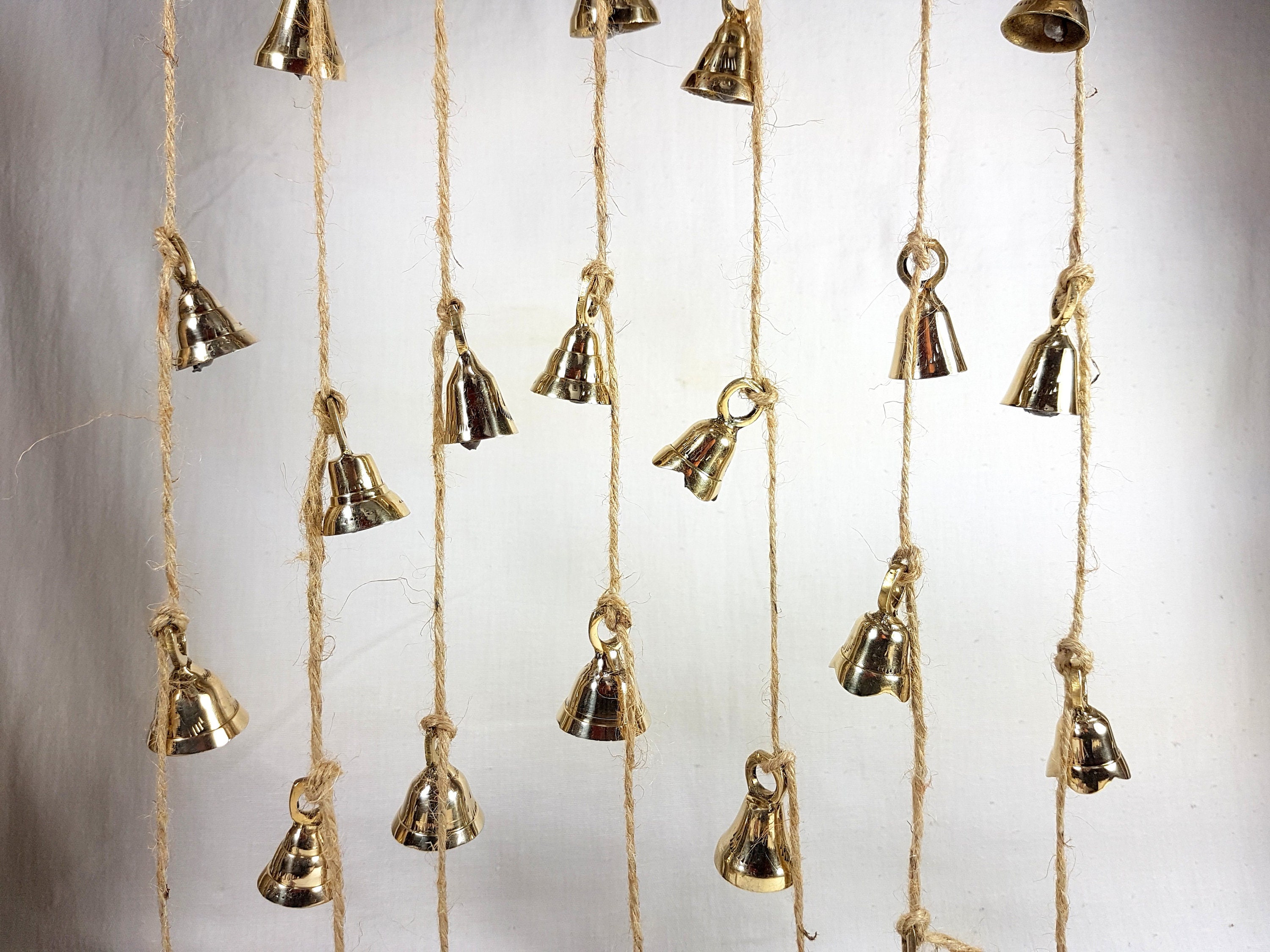 Set of 5 Brass Bells on String String With Brass Bells Bells Etsy