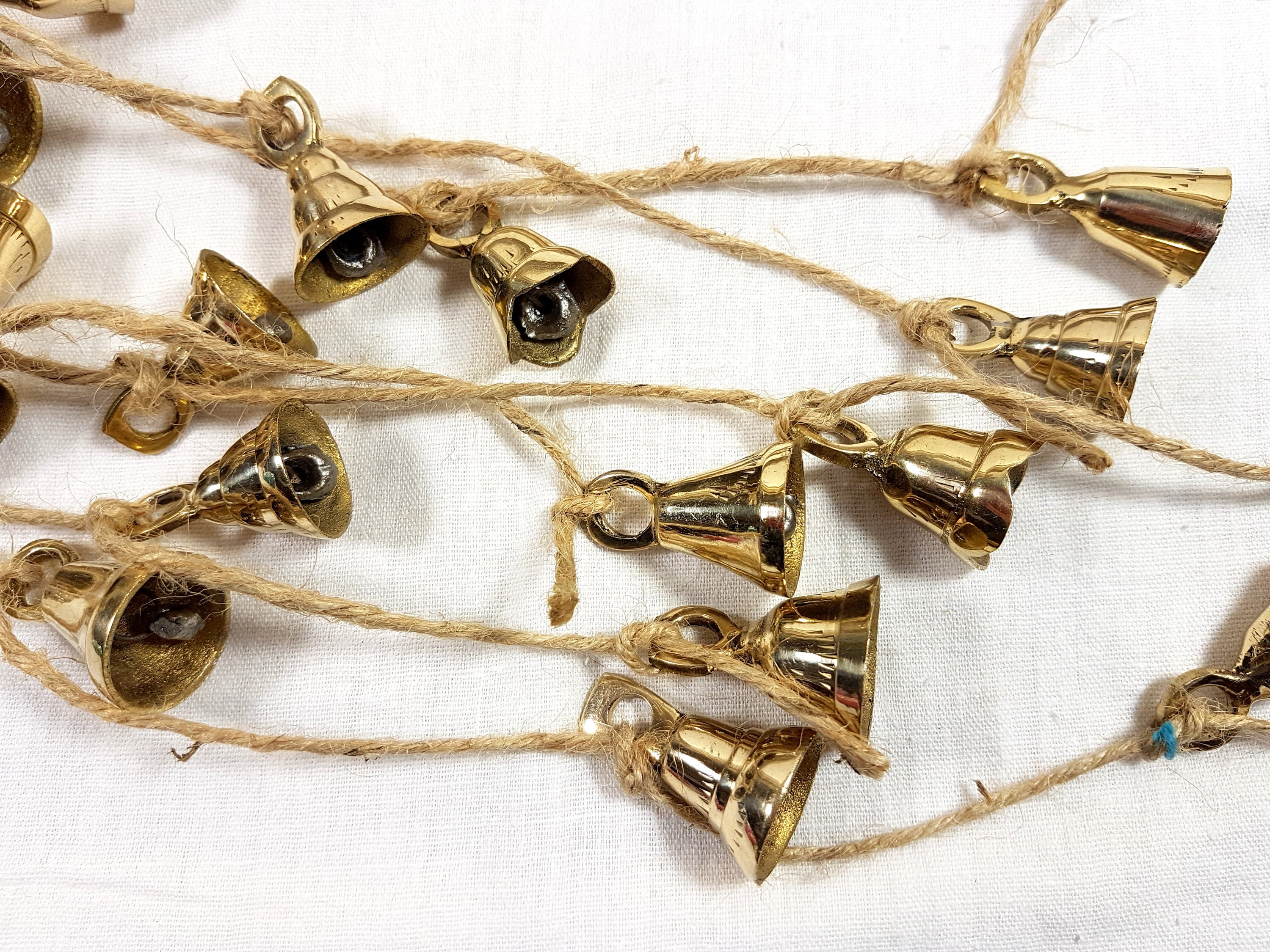Set of 5 Brass Bells on String String With Brass Bells Bells Etsy