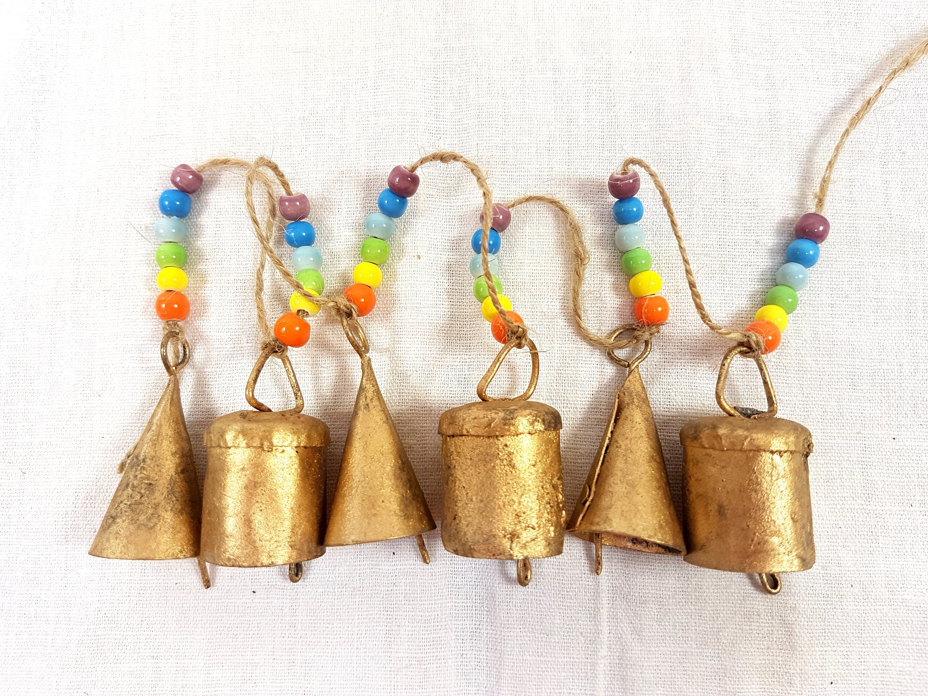 Cloches Rainbow Windchime, Cloches Mobiles, Cloches sur Ficelle, Petite Cloche, Carillon Bell Wind, 