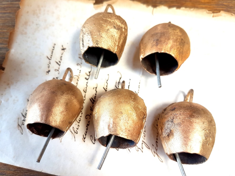 5 Brass Bells Swiss Cow Bells Cattle bell Suncatcher Etsy