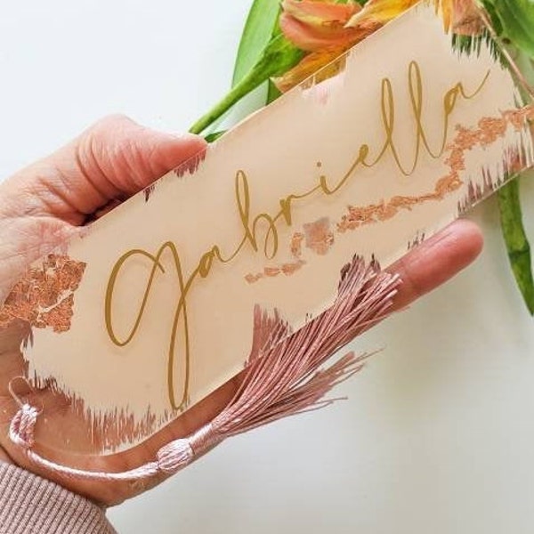 Personalized Bookmark | Acrylic Bookmark | Custom Bookmark| Bookmark Personalized | Reader Gift | Bridesmaid Proposal Gift | Journal Marker