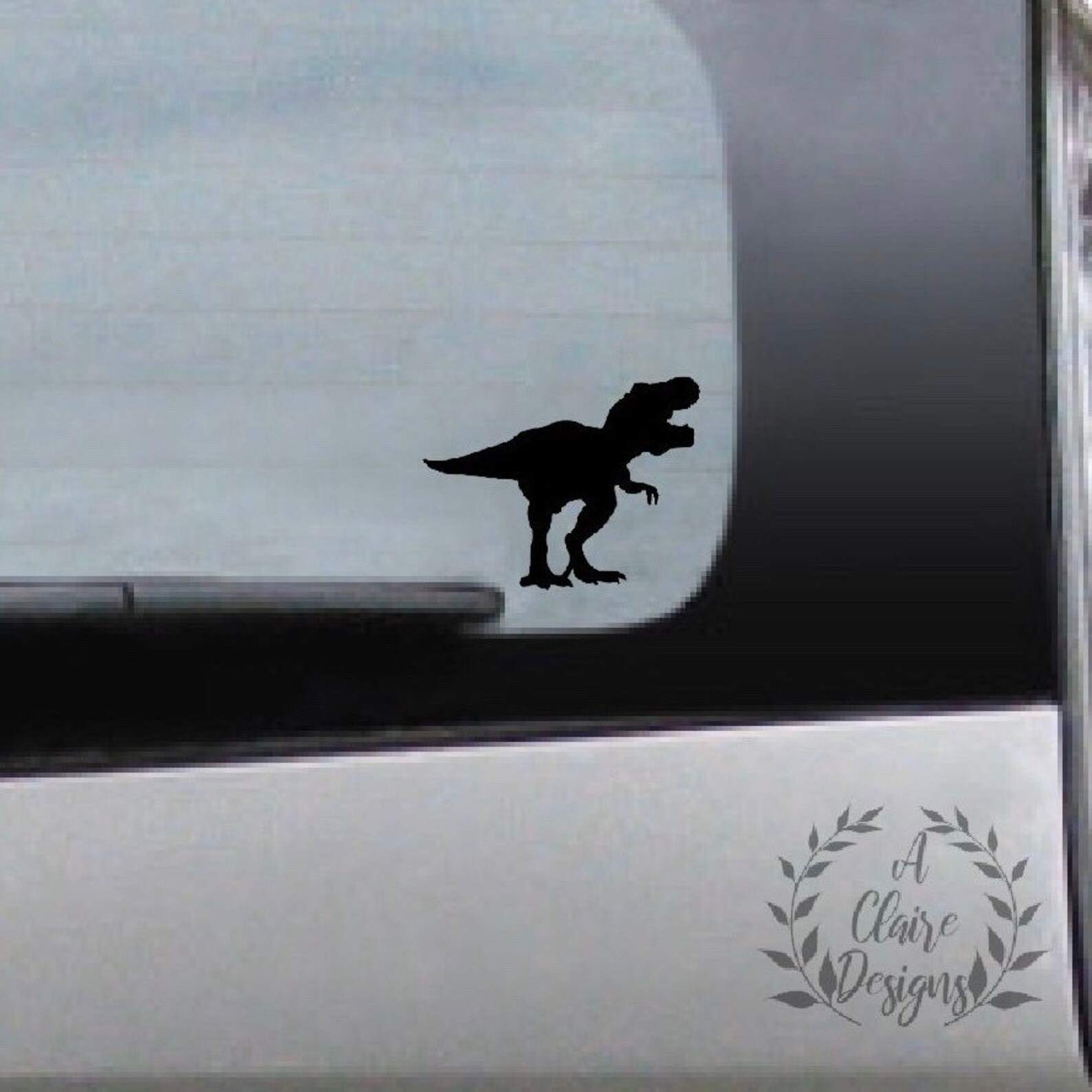 TRex Vinyl Car Window Decal / Sticker / Cling Dinosaur Etsy