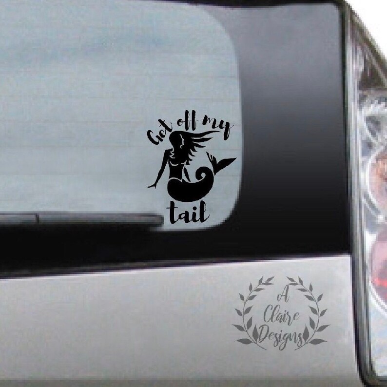 Get Off My Tail Vinyl CAR Window Decal Sticker Cling