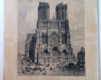 DELAUNEY Etching Limited: Cathedrale De Reims